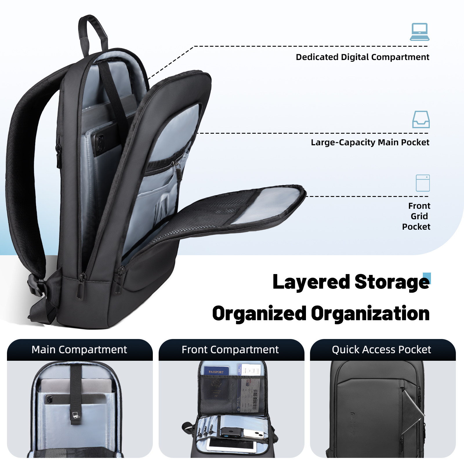 HK Lightweight Men's Business  - Laptop Bag Waterproof recension och pris