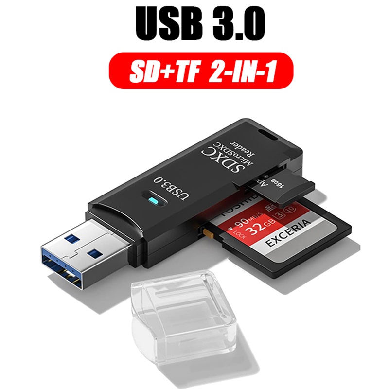 2 In 1 USB 3.0 Card Reader Por - Laptop Accessories And Gadgets recension och pris
