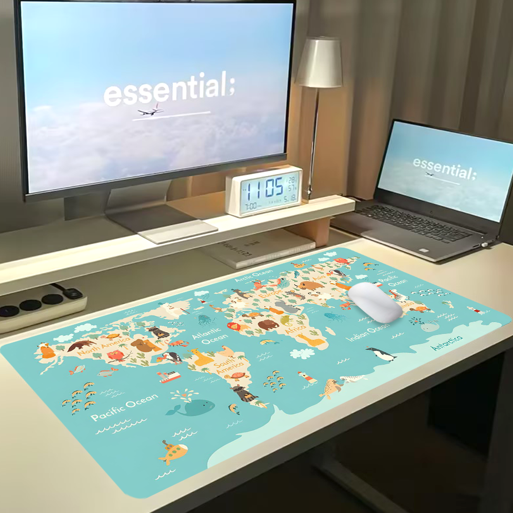 World Map Gaming Mouse Pad Ani - Laptop Accessories World recension och pris