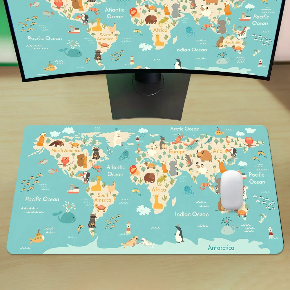 World Map Gaming Mouse Pad Ani - Laptop Accessories World recension och pris