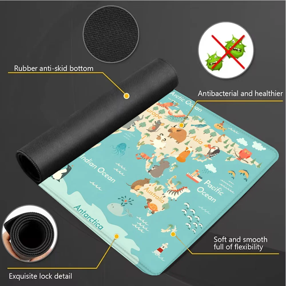 World Map Gaming Mouse Pad Ani - Laptop Accessories World recension och pris
