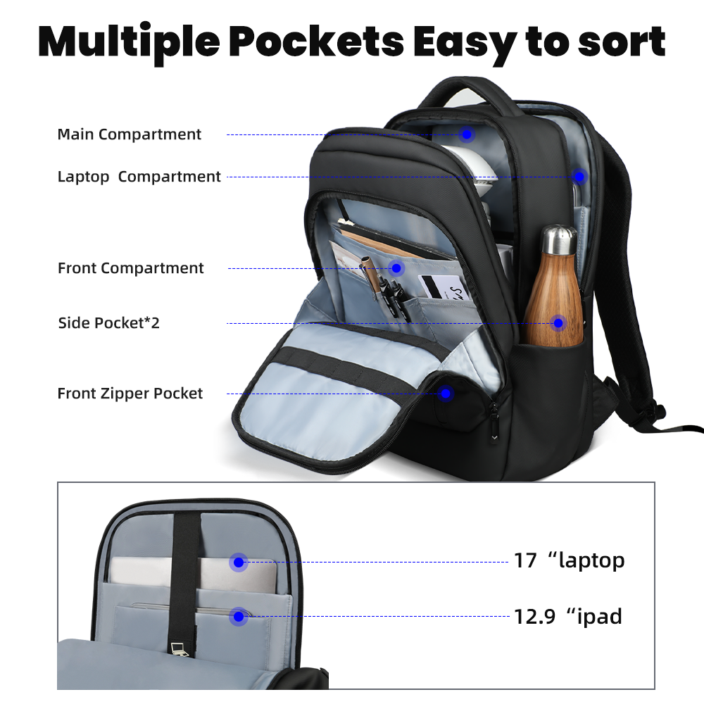 HK New Design Travel Backpack  - Laptop Bag Waterproof recension och pris