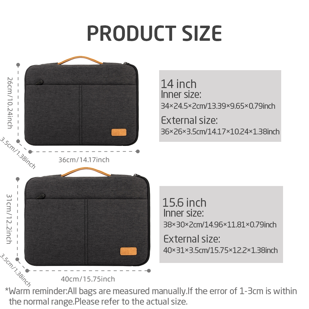 Laptop Sleeve bag 14 15.6 Inch - Laptop Accessories Pouch recension och pris
