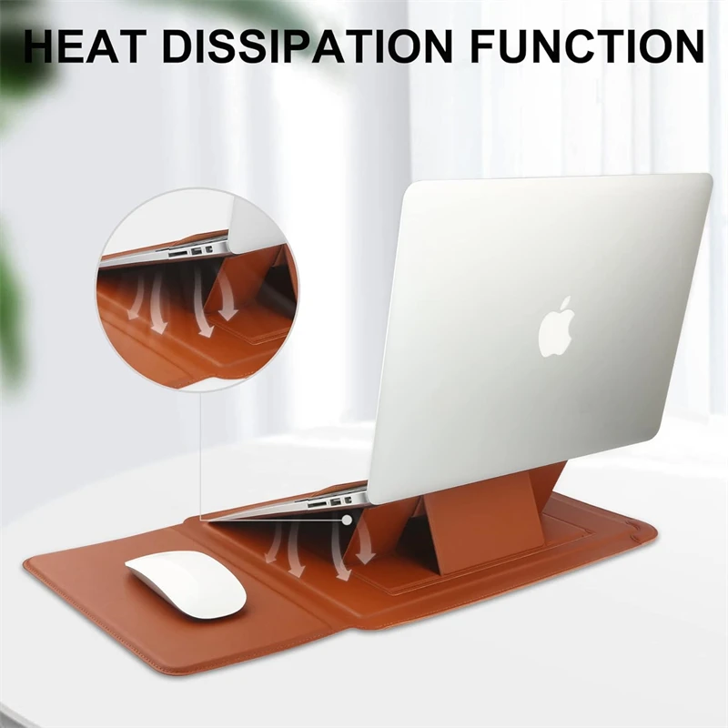 Portable Leather Laptop Sleeve - Laptop Accessories Pouch recension och pris