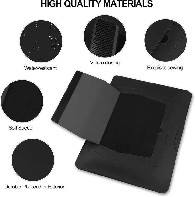 Portable Leather Laptop Sleeve - Laptop Accessories Pouch recension och pris