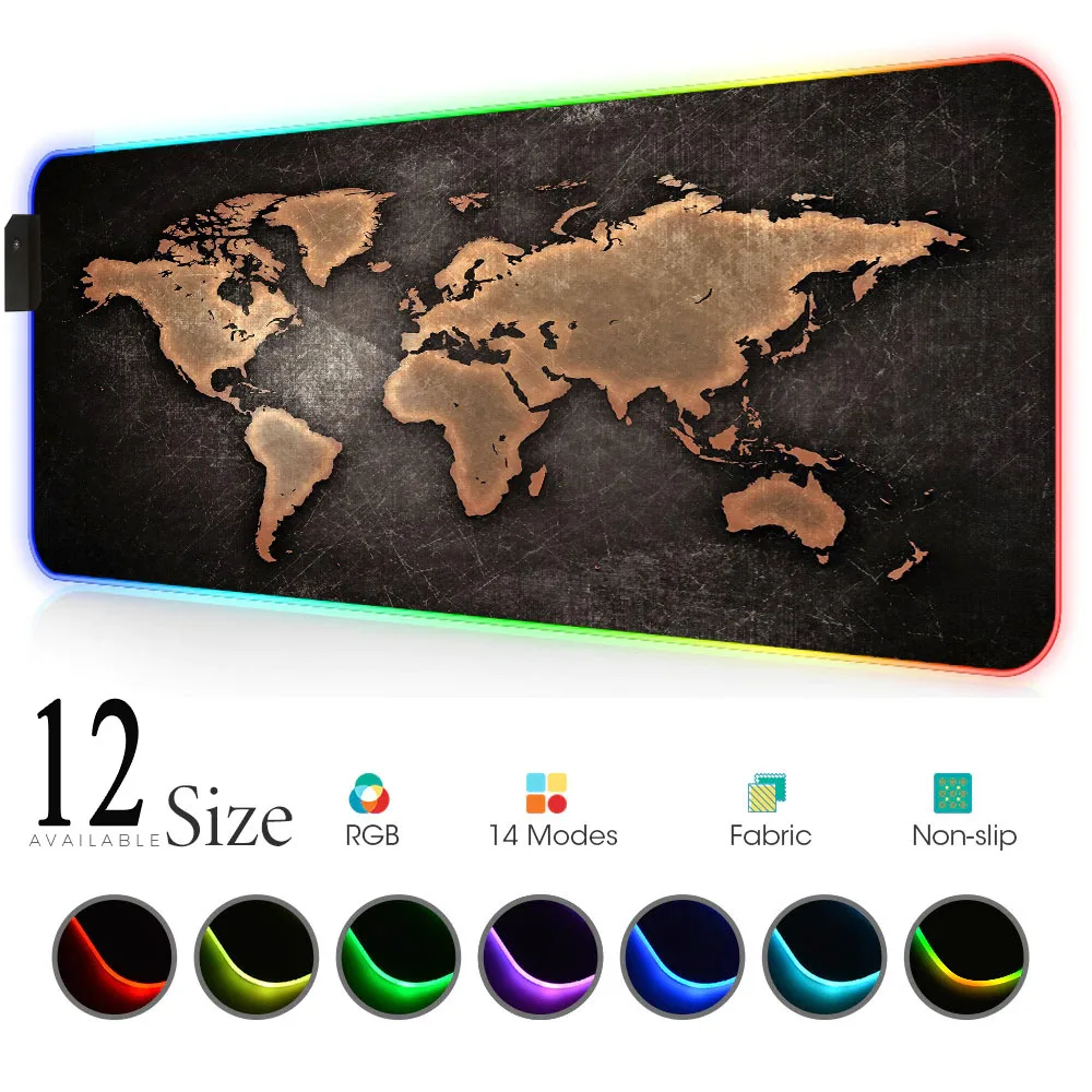 World Map Mouse Pad Gaming Mou - Laptop Accessories World recension och pris