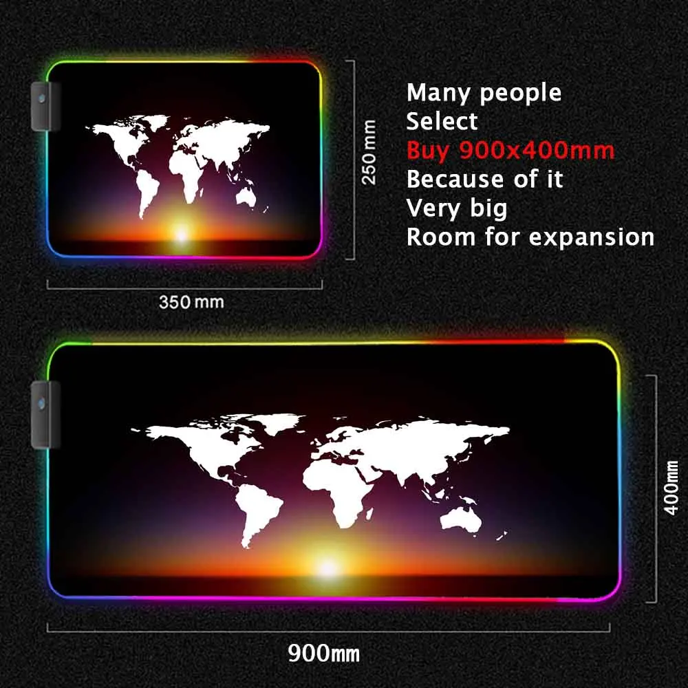 World Map Mouse Pad Gaming Mou - Laptop Accessories World recension och pris