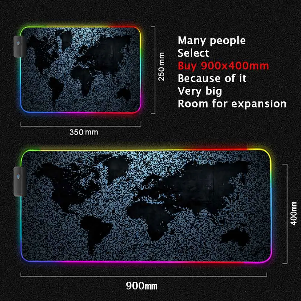 World Map Mouse Pad Gaming Mou - Laptop Accessories World recension och pris