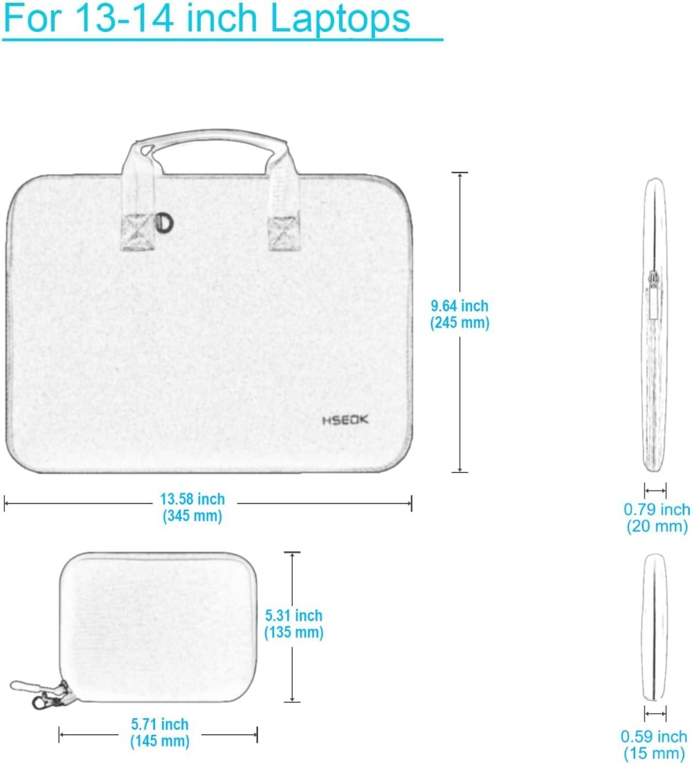 14 inch Laptop Sleeve with Sma - Laptop Sleeve Neoprene recension och pris