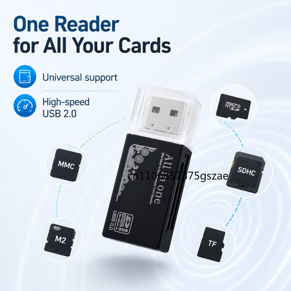 2 in 1 USB2.0 Card Reader Micr - Laptop Accessories World recension och pris