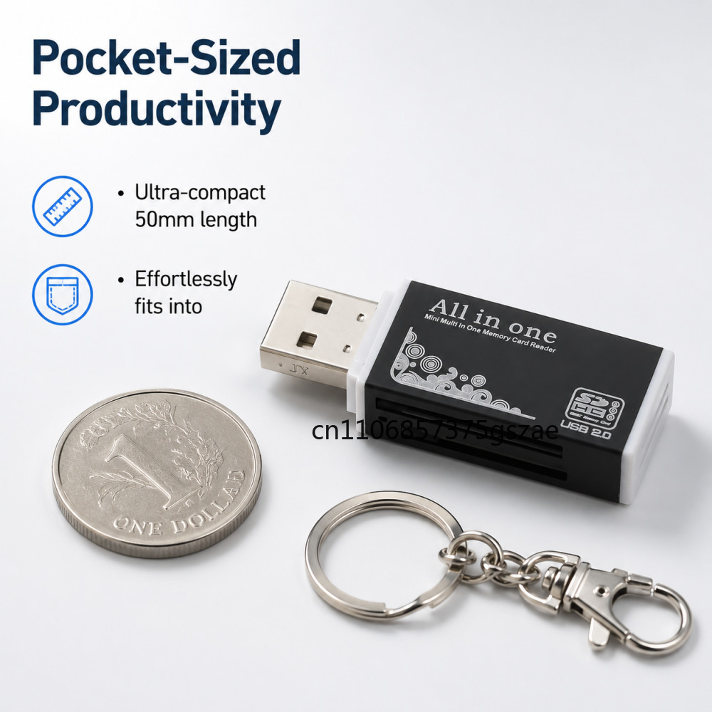 2 in 1 USB2.0 Card Reader Micr - Laptop Accessories World recension och pris