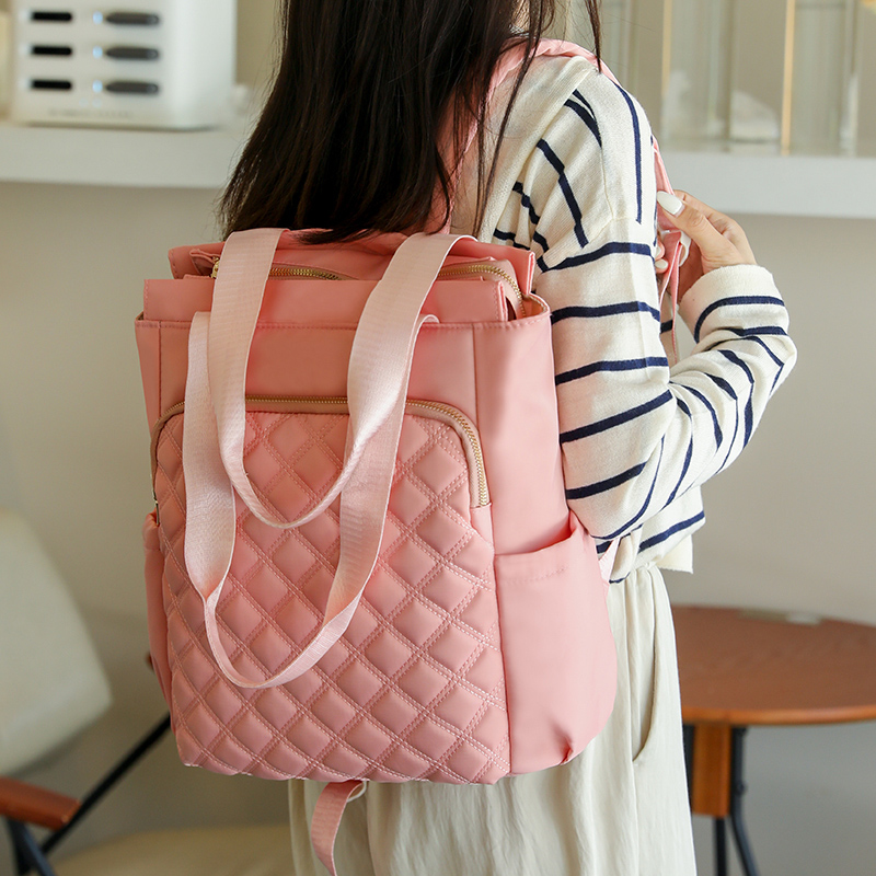 Fashion Plaid Backpack Women W - Laptop Bag Waterproof recension och pris