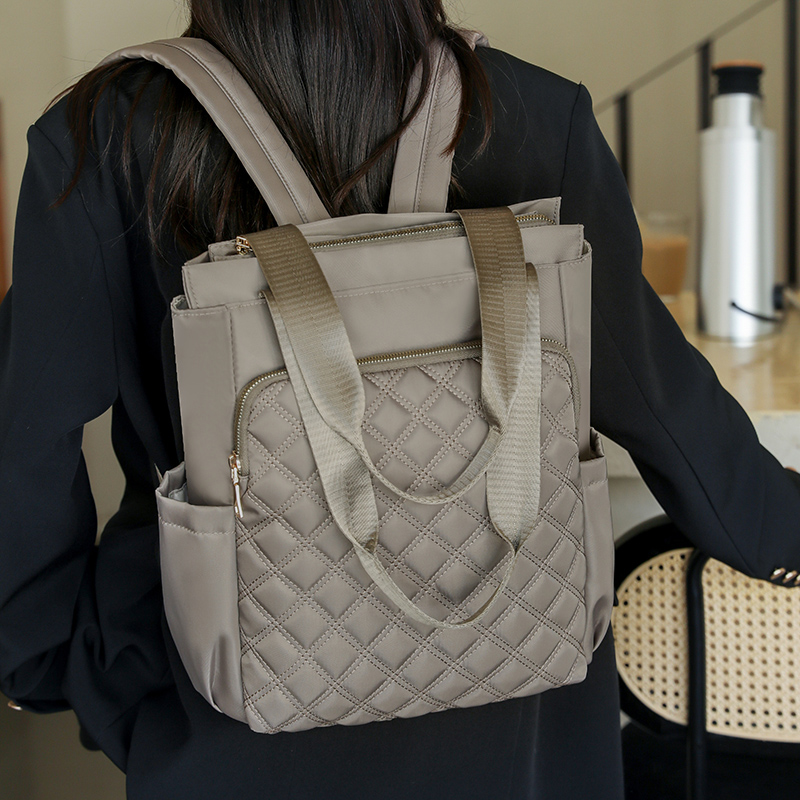 Fashion Plaid Backpack Women W - Laptop Bag Waterproof recension och pris