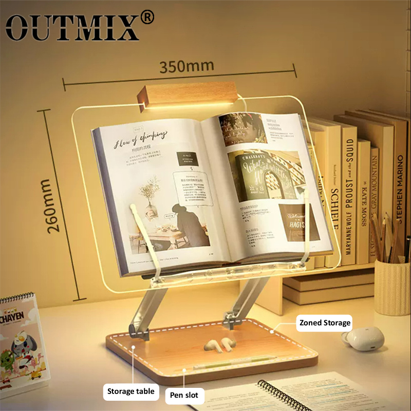 Wooden Reading Stand with Ligh - Laptop Office Accessories recension och pris