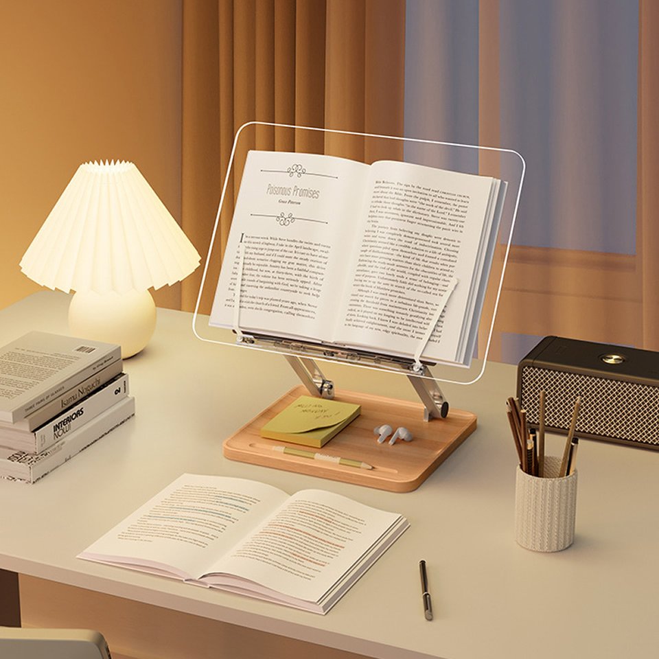Wooden Reading Stand with Ligh - Laptop Office Accessories recension och pris
