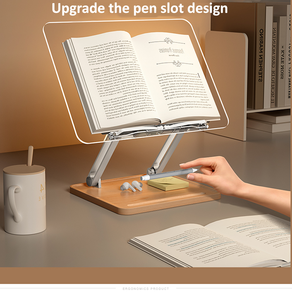 Wooden Reading Stand with Ligh - Laptop Office Accessories recension och pris