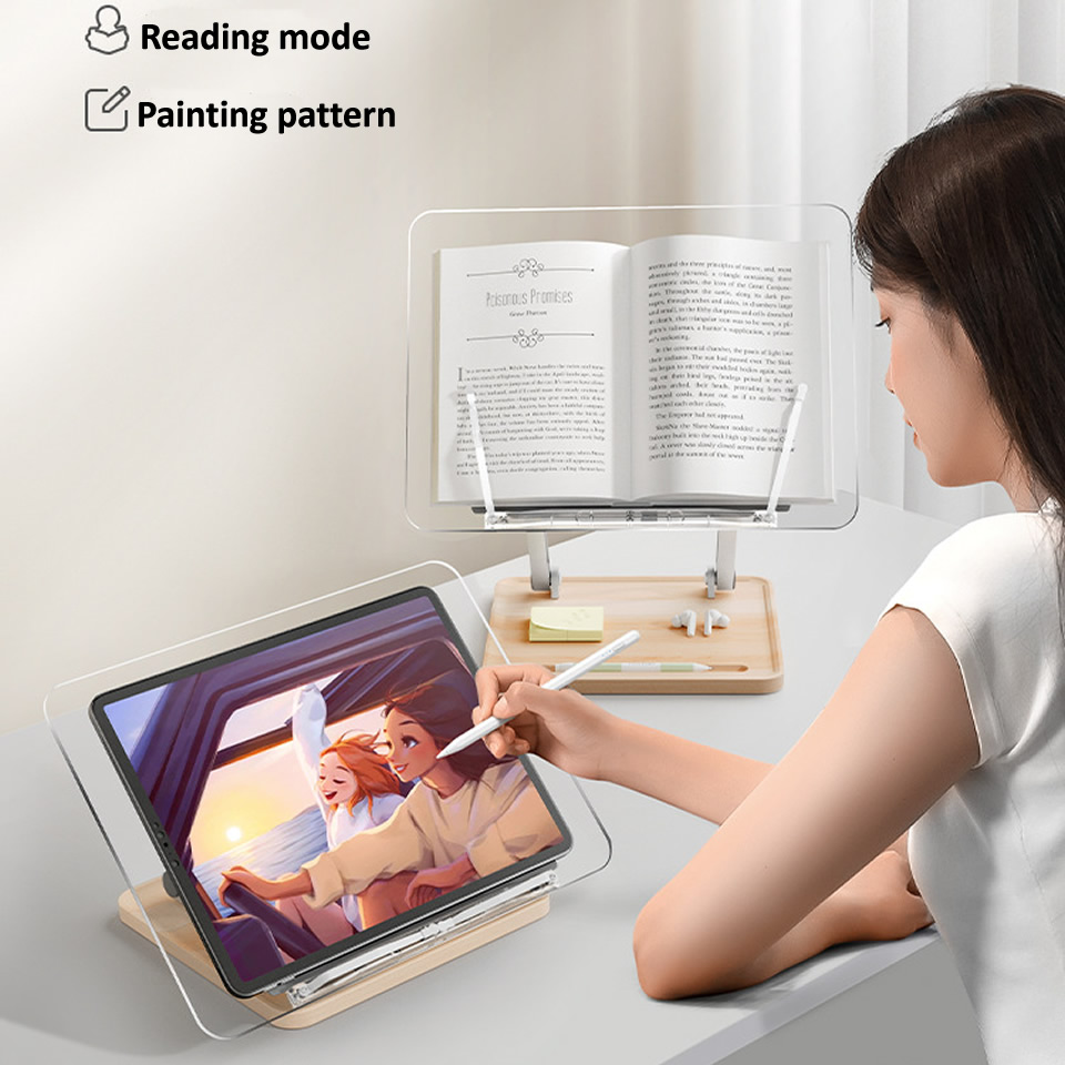Wooden Reading Stand with Ligh - Laptop Office Accessories recension och pris