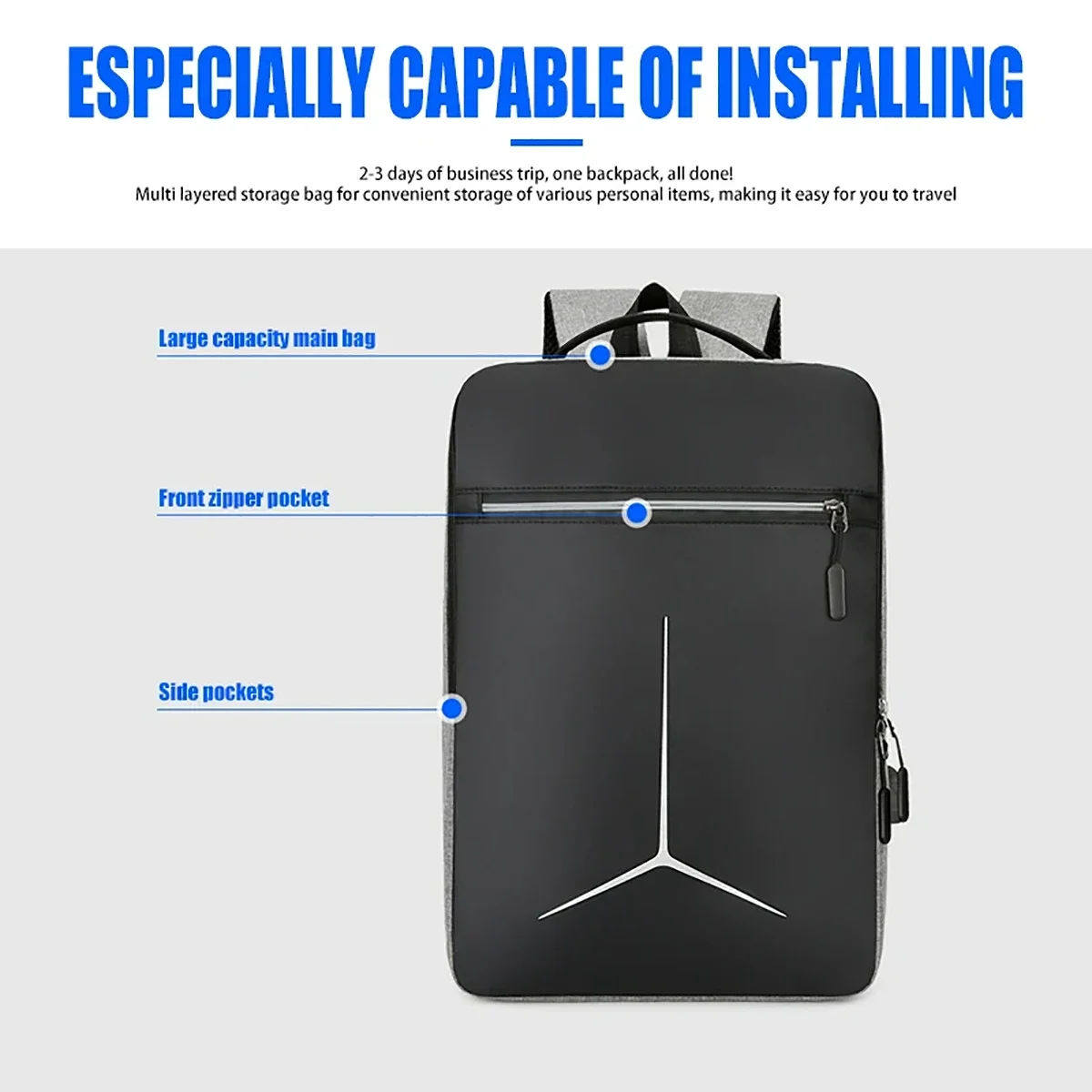 New Anti-theft USB Waterproof  - Laptop Bag Waterproof recension och pris
