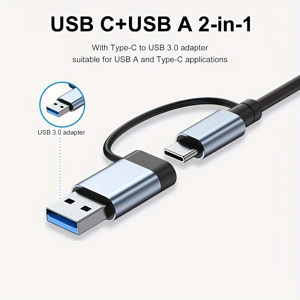 2 In 1 USB3.0 Hub 7 Port Type  - Laptop Accessories And Gadgets recension och pris