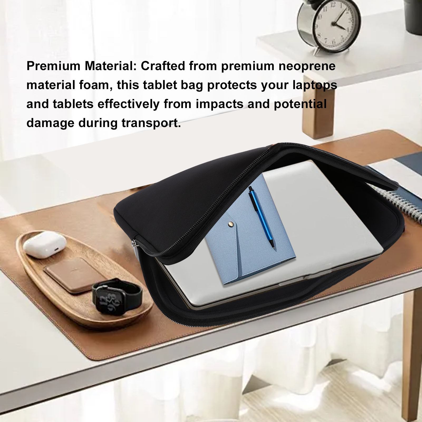 Tablet Bag Black Water Proof N - Laptop Sleeve Neoprene recension och pris