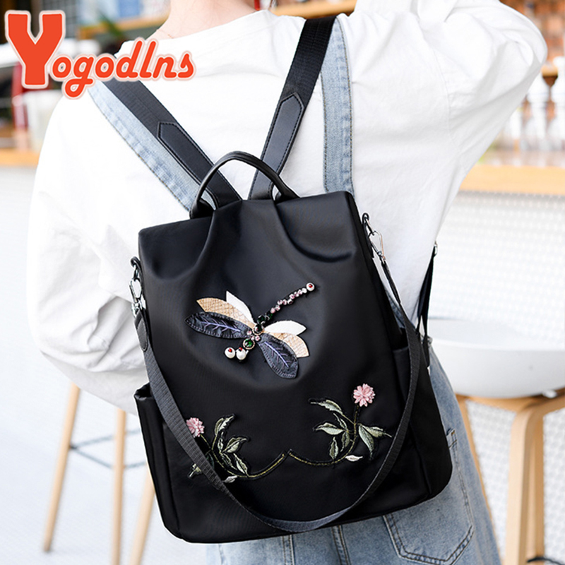 Yogodlns Fashion Embroidery Ba - Laptop Bag Waterproof recension och pris